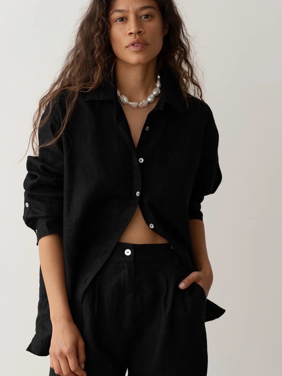 DONNI. Tops - DONNI. The Linen Relaxed Shirt